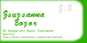 zsuzsanna bozor business card